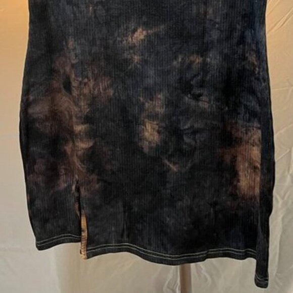 PatPat Women’s Ribbed Tie-Dye T-Shirt Dress Black Gray Size 16W NWT - Picture 10 of 10